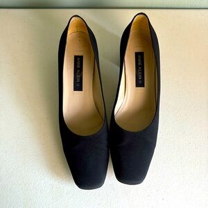 Anne Klein II Black Square-Toe Shoes Size 7.5 N
